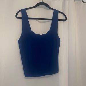 Blue crop top, Size XL